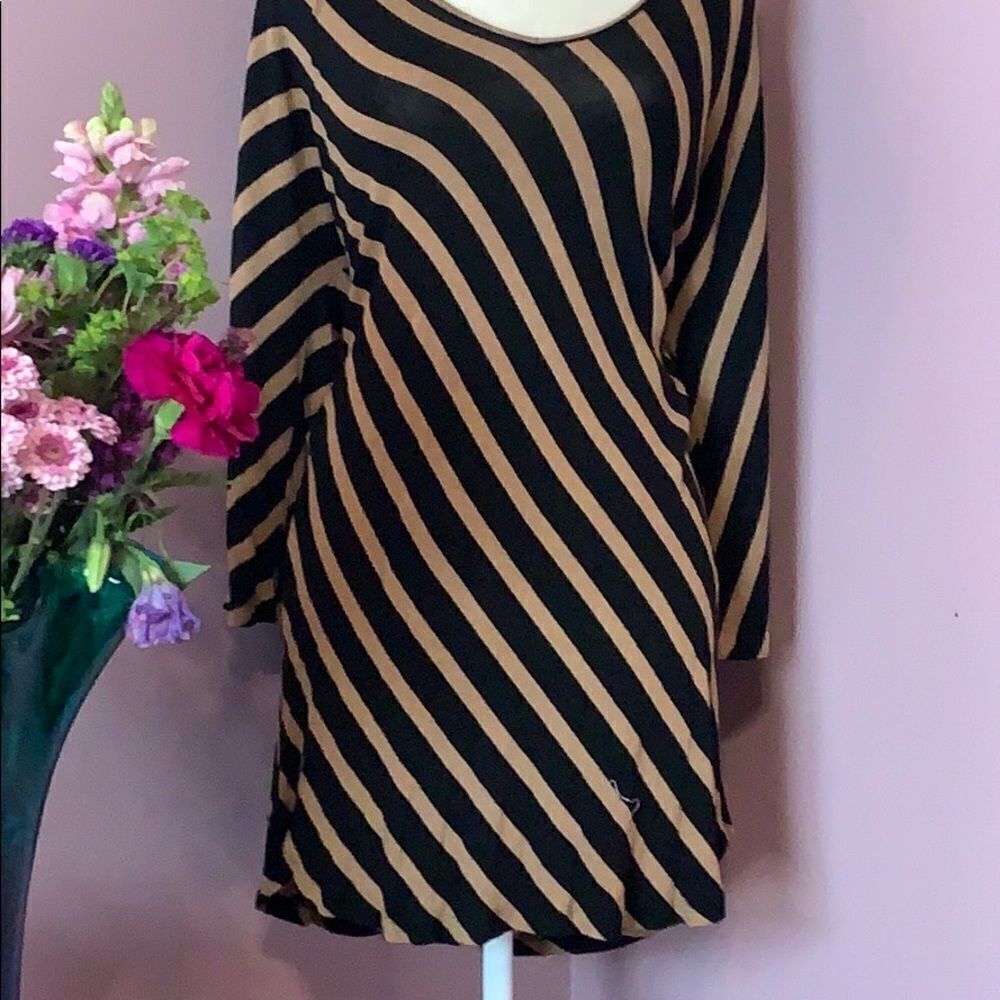 Inc striped v neck tunic - Picture 2 of 5